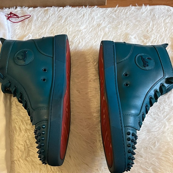 Christian Louboutin Lou Spikes Flat Calf Size 41.5 - Picture 6 of 7